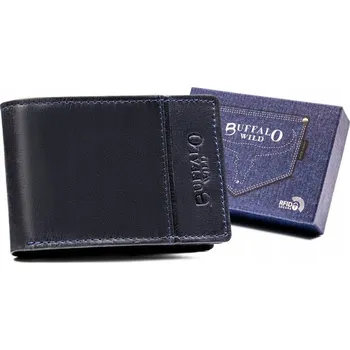 Peněženka Buffalo Wild peněženka z přírodní kůže černá - muž