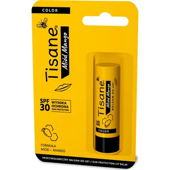 Péče o rty TISANE Barevný balzám na rty - Med Mango SPF 30 5,1 g