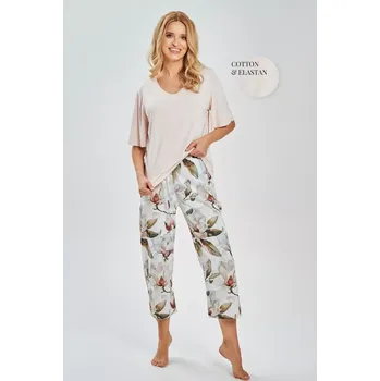 Pánské pyžamo 3535 APHRODITE DÁMSKÉ PYŽAMO S-XL Béžová L