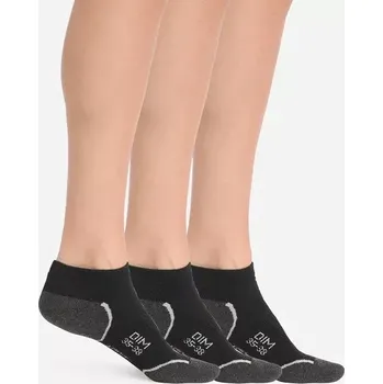 Pánské ponožky Dámské sportovní ponožky 3 páry DIM SPORT IN-SHOE 3x - DIM SPORT - černá 39 - 42