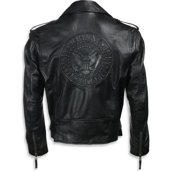 Pánská casual bunda bunda kožená Ramones - BLACK - NNM - EMPB-18-MSJ-06 - M