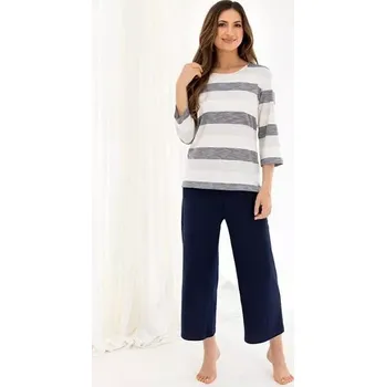 Pánská móda Dámské pyžamo Regina 719 3/4 2XL Z25/26 Černá XXL