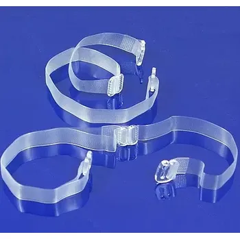 Těhotenská móda Silikonová ramínka RT03 10 mm plasový háček Čirá