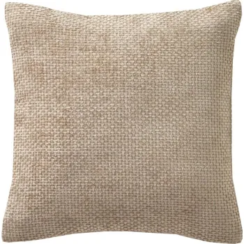 Povlak na polštářek Blancheporte Sada 2 žinylkových jednobarevných povlaků na polštářek písková opěrka + sedák