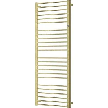 Radiátor Instalprojekt - Koupelnový radiátor PIKO zlatá barva - Barva - Zlatá, Doporučená topná tyč (W) - 400, Rozměr A - 55, Rozměr C - 115, Skutečný rozměr radiátoru (v mm) - 530 x 1129 mm, Typ připojení - Středové 50 mm RADPIK501184SP