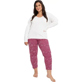 Pánské pyžamo Dámské pyžamo 3005 Estella - TARO Bílá XXL