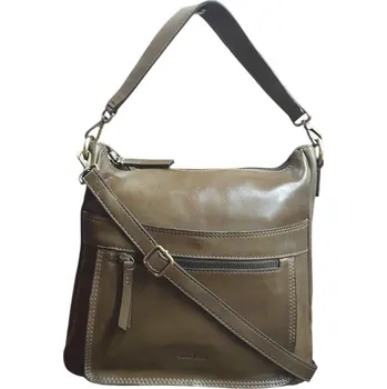 Kabelka Gianni Conti kožená kabelka přes rameno zelená 4704554 GREEN