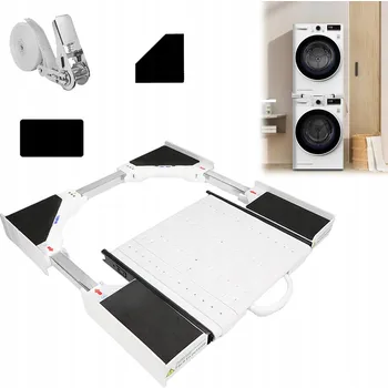 UNIVERZÁLNÍ SPOJOVACÍ PRVEK PRAČKY A SUŠIČKY, NASTAVITELNÝ 54-69,5 CM, STABILNÍ A ODOLNÝ