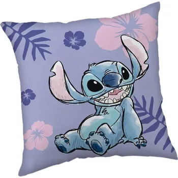 Polštář JERRY FABRICS Mikroplyšový polštářek Lilo and Stitch Polyester, 40/40 cm