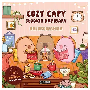 Cozy Capy. Słodkie kapibary. Kolorowanka