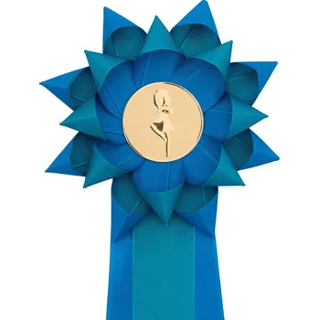 Kokarda dvouřadá KVĚTINA, průměr 16 cm