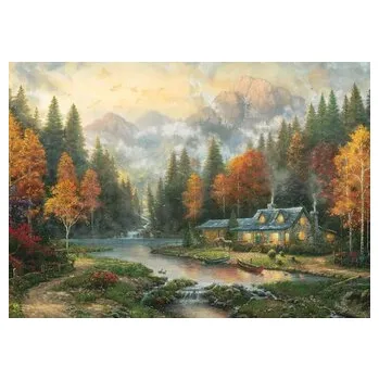 Hračka SCHMIDT Puzzle Večer u podzimního jezera 1000 dílků