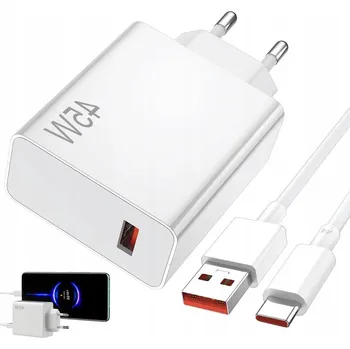 RYCHLÁ NABÍJEČKA PRO XIAOMI 45W TURBO NABÍJEČKA S KABELEM 6A TYPE-C