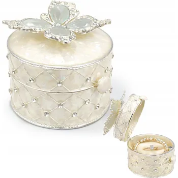 Šperkovnice Šperkovnice na šperky a drobnosti, stříbrná krabička - dárek pro maminku / přítelkyni