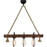 Dřevěné stropní závěsné svítidlo Demir, 3 žárovky ID_1228426