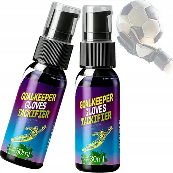 Brankářské rukavice 2x Lepidlo na brankářské rukavice sprej tekutý ve spreji 30 ml Grip proti skluzu