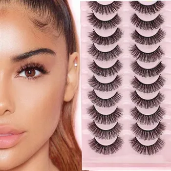 Umělé řasy Umělé Řasy 10 Párů 6D: Měkké a Pohodlné