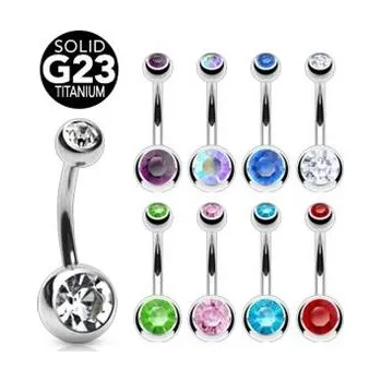 Piercing TIT1001-Q Piercing do pupíku - banánek TITAN