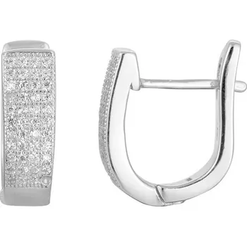 Náušnice Stříbrné náušnice s krystaly AGU1165 Beneto