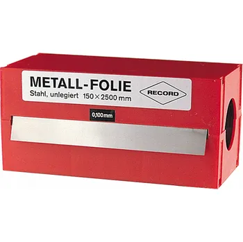 Fólie kovová 0,5 mm – štěrbinoměr, OCEL