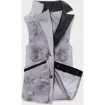 Šedá dámská vesta s kožíškem (BR9593-102) odstíny šedé M (38)