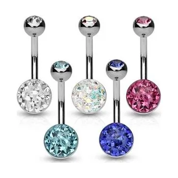 Piercing BS01050-AB Piercing do pupíku zdobený Crystals from Swarovski®