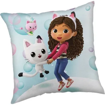 Polštář JERRY FABRICS Polštářek Gábinin kouzelný domek Bubbles Polyester, 40/40 cm