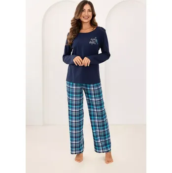 Pánská móda Pyžamo Regina 743 long/r S-XL dámské Béžová XL