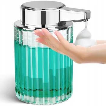 Dávkovač mýdla AUTOMATICKÝ DÁVKOVAČ MÝDLA BEZDOTYKOVÝ ELEGANTNÍ STYLOVÝ SKLENĚNÝ 230 ML