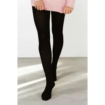 Dámské punčochy DÁMSKÉ PUNČOCHOVÉ KALHOTY Z MERINO VLNY 130 černá XXL-156-168