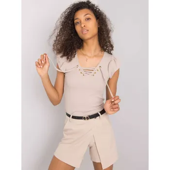 Dámská košile Halenka DHJ BZ 13301.34P béžová jedna velikost