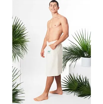 Dámský župan Froté kilt s kapsou na zavazování OEKO-TEX YEYE Made in Nature L/XL Ecru (přírodní béžová)