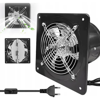Domácí ventilátor VÝKONNÝ ODSÁVACÍ VENTILÁTOR 150mm 525m3/h DO KUCHYNĚ KOUPELNY SKLEPA GARÁŽE