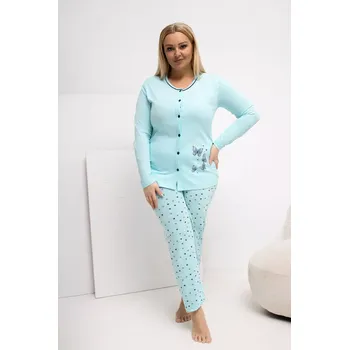 Pánské pyžamo Pohodlná pyžama pro plnoštíhlé model 223306 Forever Pink 4XL