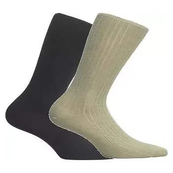 Pánské oblečení Pánské ponožky Wola Perfect Man Comfort nestahující W94.F06 hnědá 39-41