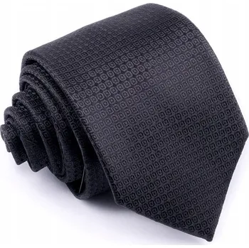 Kravata ŽAKÁROVÁ ČERNÁ Klasická Kravata Široká Tečky Puntíky Hladká Pánská rc48