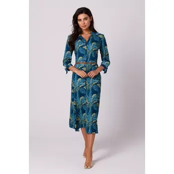 Dámské šaty B259 Košilové šaty na knoflíky - model 2 EU M