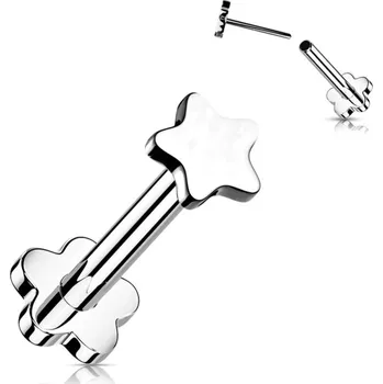 Piercing Šperky4U PUSH IN piercing do brady / ucha TITAN 1,2 x 8 mm - TIT1173-1208