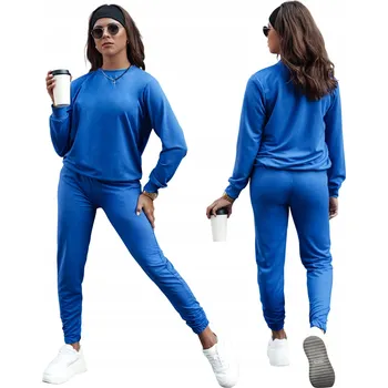 Tepláková souprava casual mikina a kalhoty modrá AY1100 - S