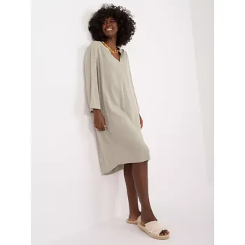 Dámské šaty Šaty D73761M30430A khaki S