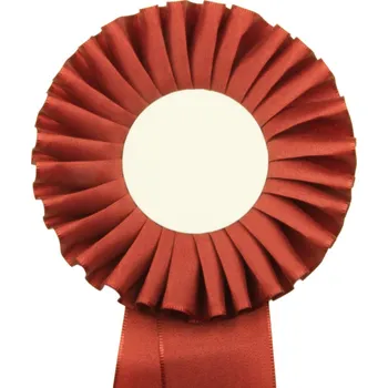 Kokarda jednořadá STANDARD, průměr 11 cm, bordó