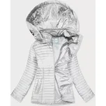 Dámská bunda v barvě ecru s puntíkovanou podšívkou (SF8981) odstíny béžové XL (42)