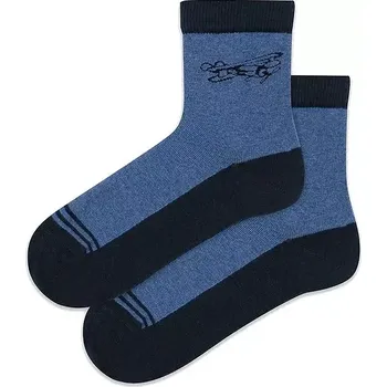 Chlapecké vzorované ponožky Wola W44.P01 U44.P01 33-38 černá 36-38