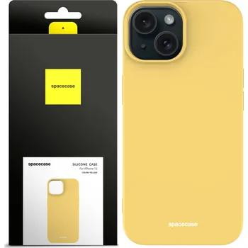 Pouzdro na mobilní telefon Zadní Kryt Spacecase pro Apple iPhone 15 žlutý
