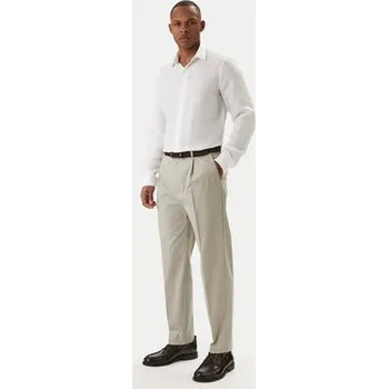 Pánská móda Calvin Klein Chino kalhoty LV04LE612G Béžová Slim Fit 33_30