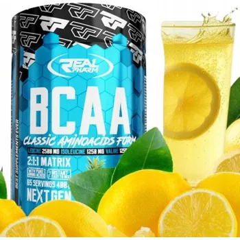 Aminokyselina BCAA prášek Real Pharm BCAA instant - 400g Citron Real Pharm 400 g citron