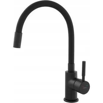 Vodovodní baterie Kuchyňská stojánková baterie Ferro Fitness Nero černá