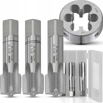 Závitořezný nástroj Závitníky a závitová očka M27x1 HSS sada 3+1 KOMPLET závitníků