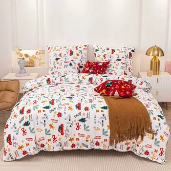 Povlečení VÁNOČNÍ POVLEČENÍ 140x200 PLYŠOVÉ FLEECE TEPLÉ ZIMNÍ MEDVÍDEK