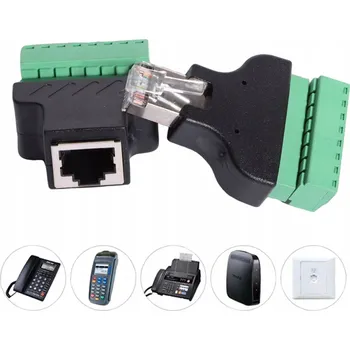 ADAPTÉR LSKF-065 RJ45 AUTO/ZÁSUVKA STANDARD EIA/TIA 568B PRO KABELY UTP